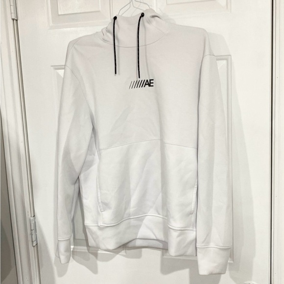 American Eagle AE White Hoodie Size M - Picture 1 of 5